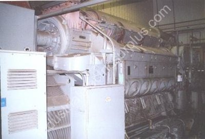 General Motors-Power Systems EMD 12-645E4B, 1600KW 480VAC, 900 RPM Diesel Engine-Generator